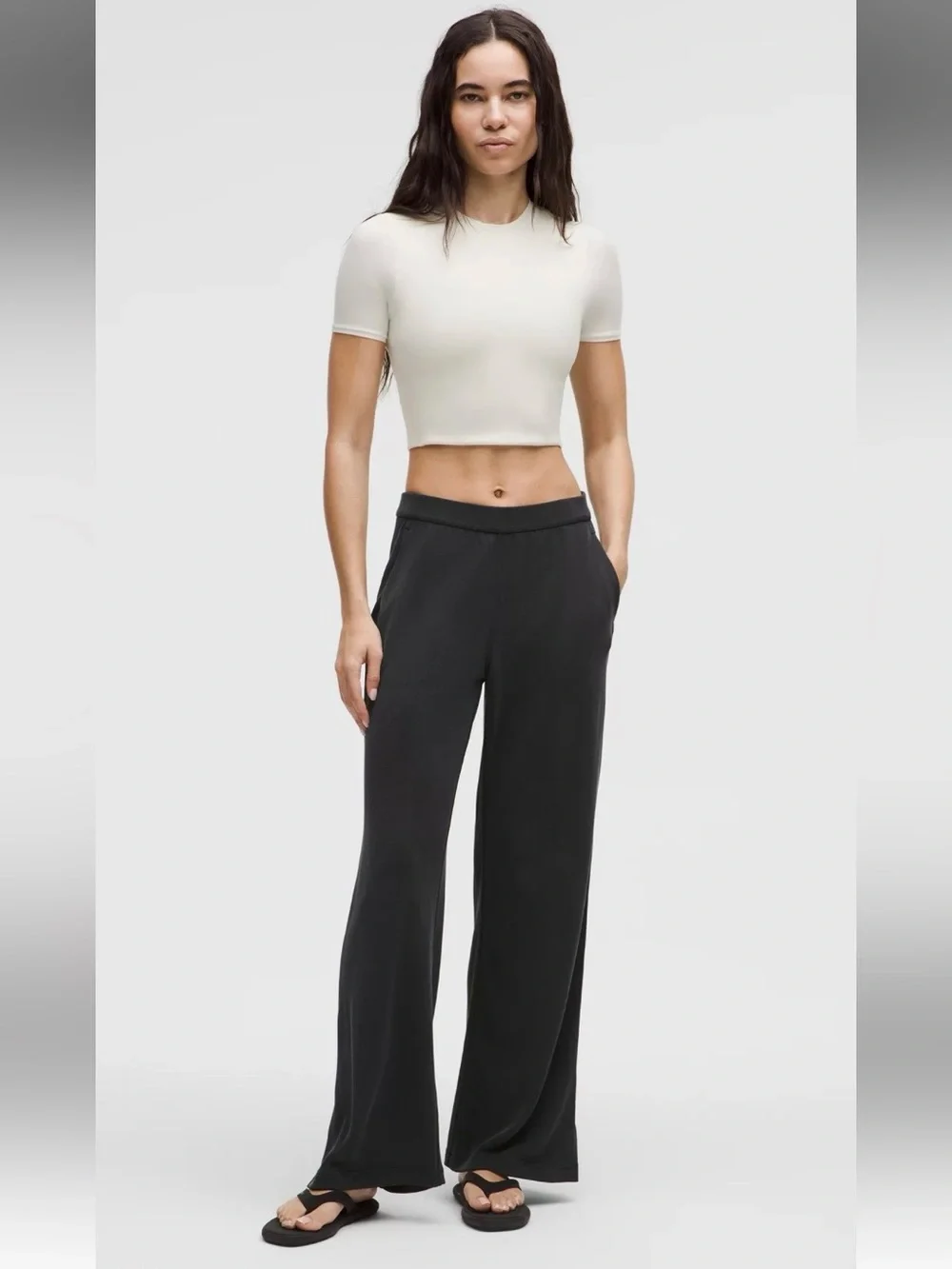 Lululemon Softstreme High-Rise Wide-Leg Pique Pant *Regular